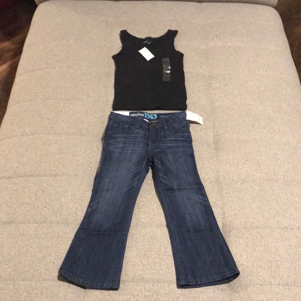 Baby GAP Cute Boot toddler jeans + FREE tank